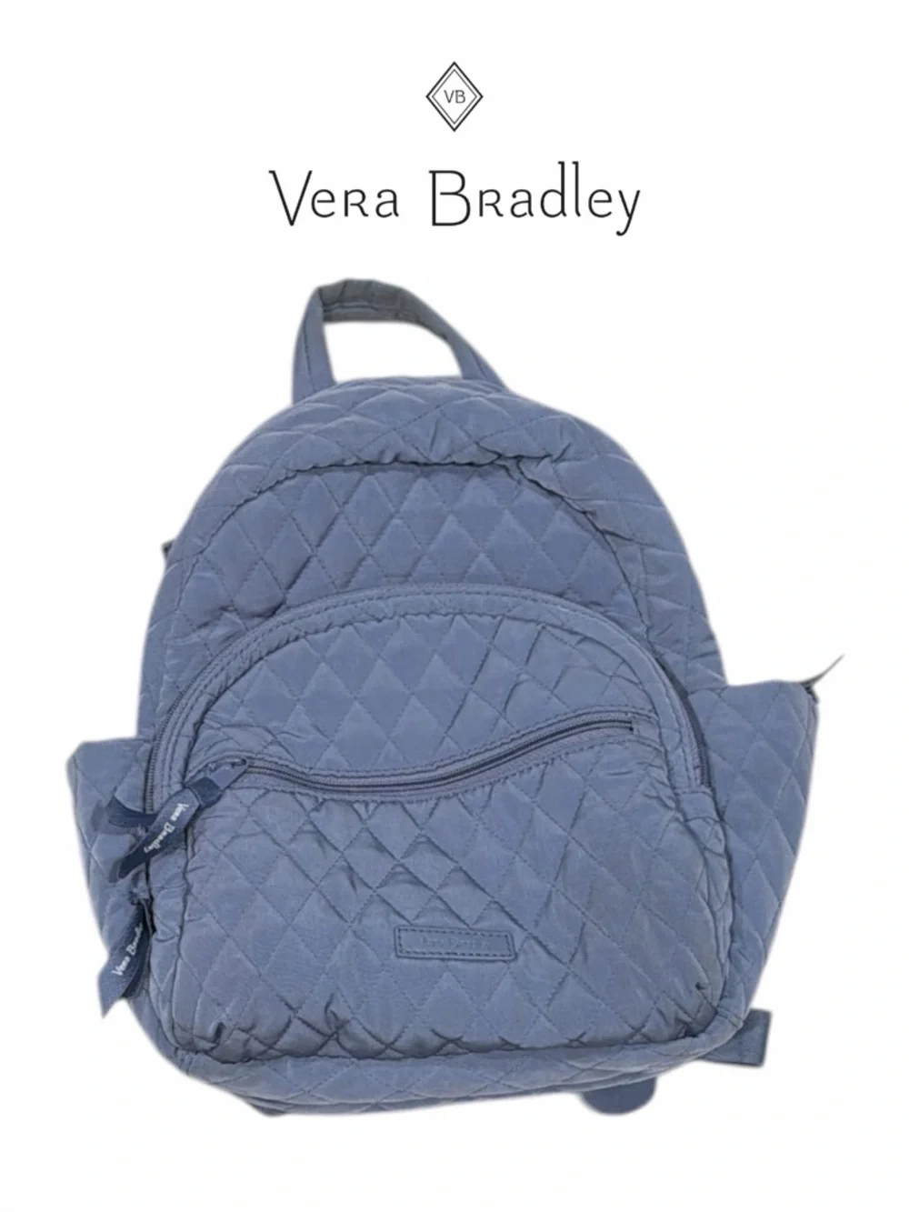 Vera Bradley Essentials Slate Blue‎ Quilted Small Backpack